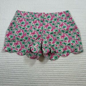 Crown & Ivy “Shelby” Pink and Green Floral Shorts. Size 4. #tropical #preppy